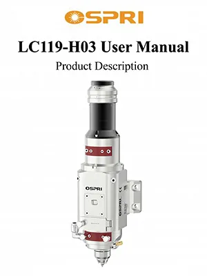 Testa di taglio micro laser da 2 kW (messa a fuoco manuale)