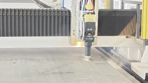 Testa di taglio laser a fibra su lamiera piana 