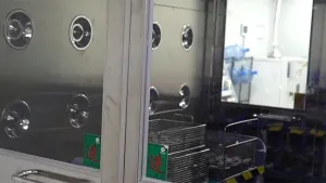 Doccia d'aria per la pulizia dei materiali in entrata