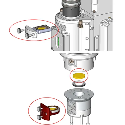 Tripla finestra protettiva per la protezione dell'ottica