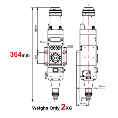 Corpo leggero e compatto per una facile integrazione