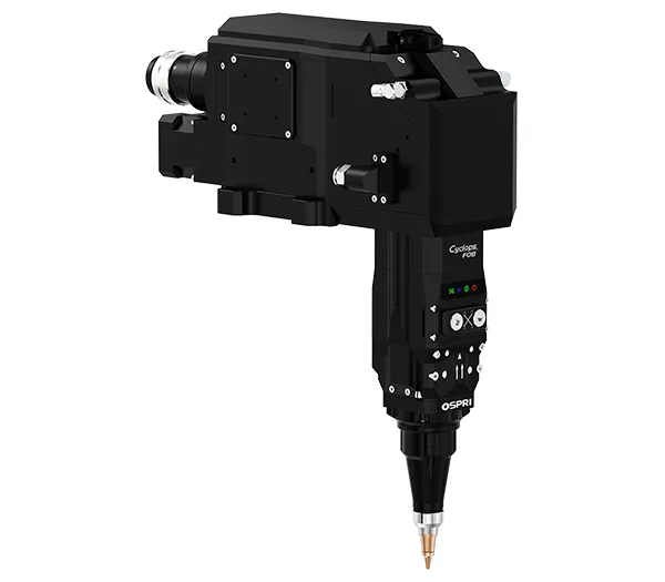 Testa di taglio laser a fibra 8 kW con smusso (angolo retto a pendolo singolo)