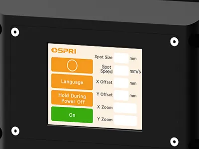 Testa di taglio laser con scanner da 8 kW