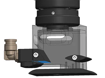 Barriera d'aria anti-spruzzo per una maggiore durata delle lenti